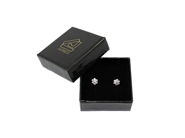 Jewelry box, Earring or necklace - glossy black